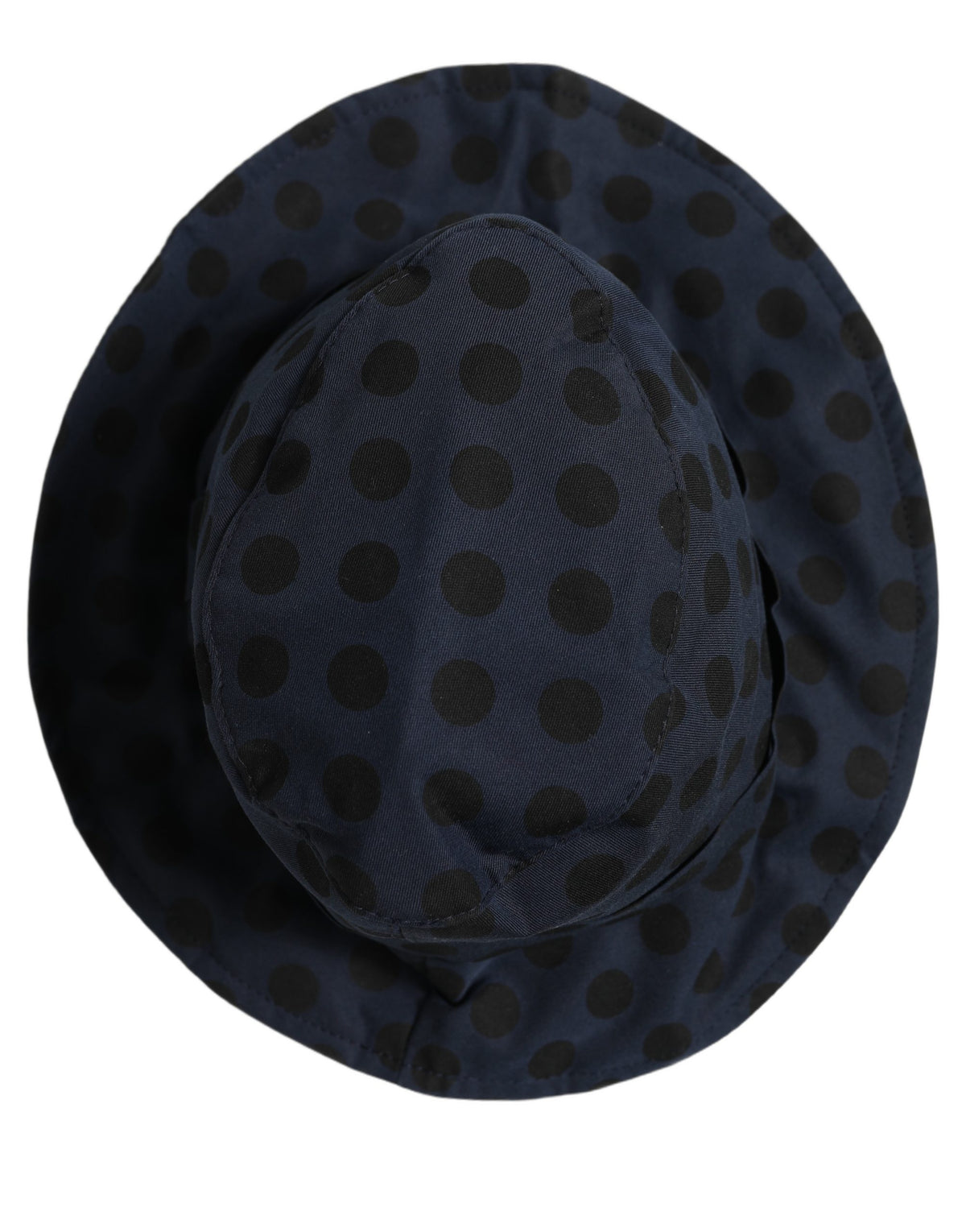Dolce & Gabbana Cotton Bucket Hat - Black Blue Patterned Signature