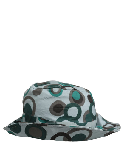 Dolce & Gabbana Cotton Bucket Hat - Black Teal Patterned Signature