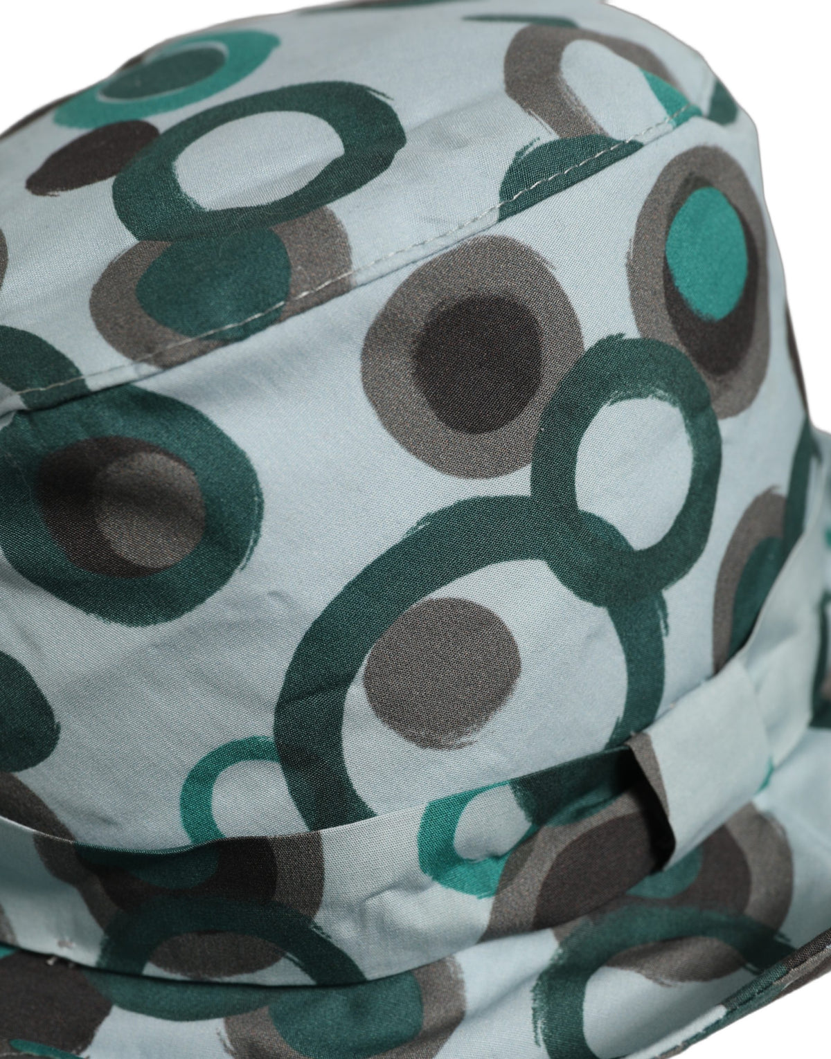 Dolce & Gabbana Cotton Bucket Hat - Black Teal Patterned Signature