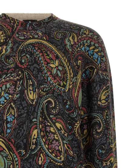 Etro Multicolor Wool Cardigan