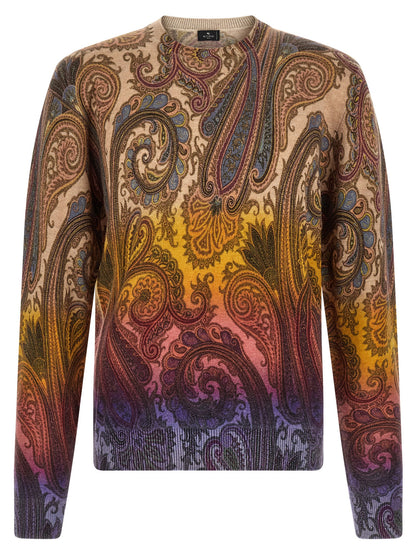 Etro Multicolor Wool Cardigan