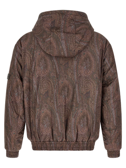 Etro Brown Polyester Bomber