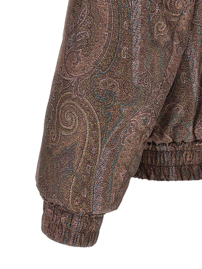 Etro Brown Polyester Bomber