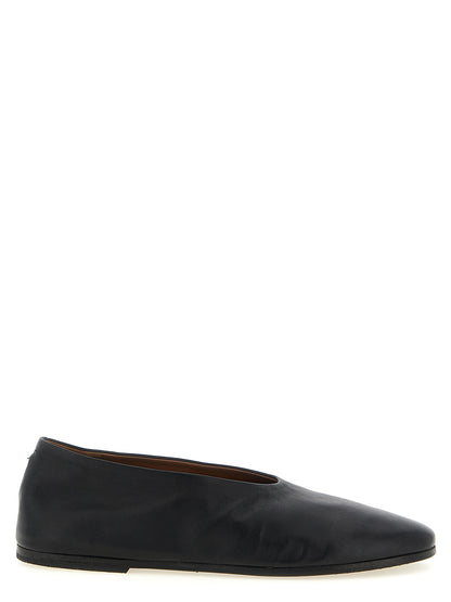 Marsell Black Calfskin Ballet Flats