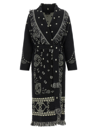 Alanui Black Virgin Wool Coat