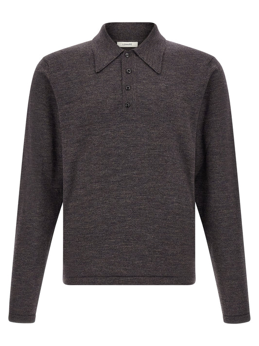 Polo Shirt by Lemaire for men in resin & wood brown features a eye catching silhouette, showcasing a refined and for a eye catching finish.