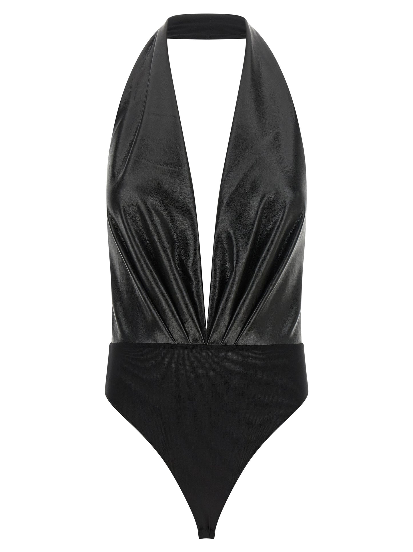 The Andamane Black Polyester Bodysuit