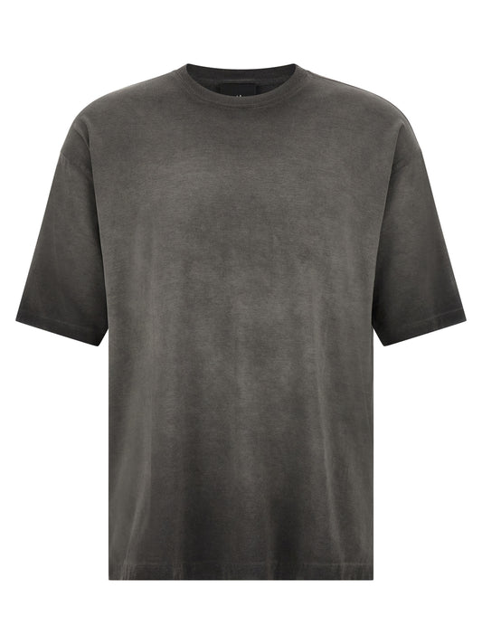 T-Shirt by Thom Krom for men in modal & cotton dark-gray & gray features an edgy silhouette, meticulously detailed with a sophisticated short-sleeve and crew neckline for a truly edgy finish.