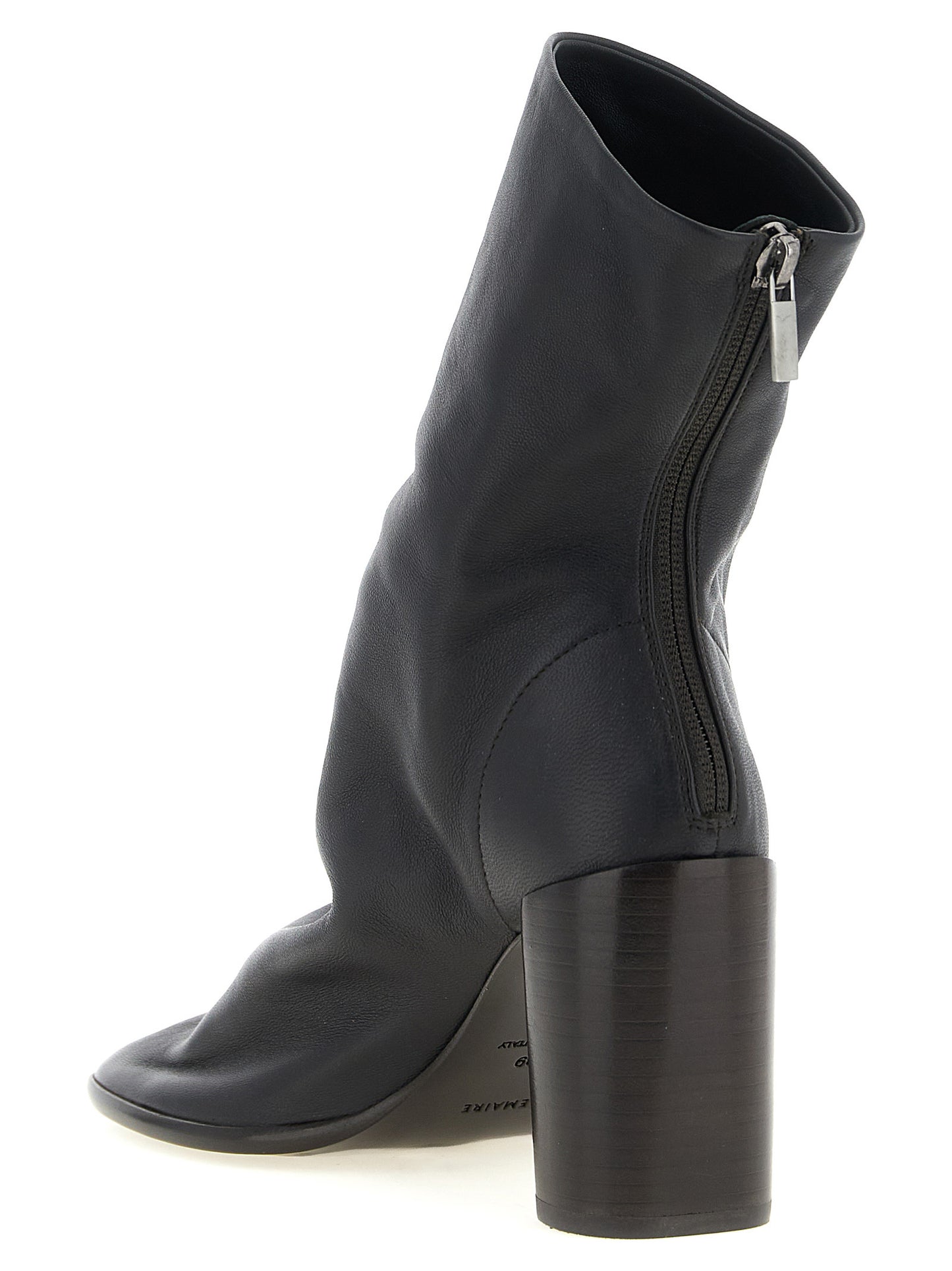 Lemaire Brown Lamb Leather Ankle Boots