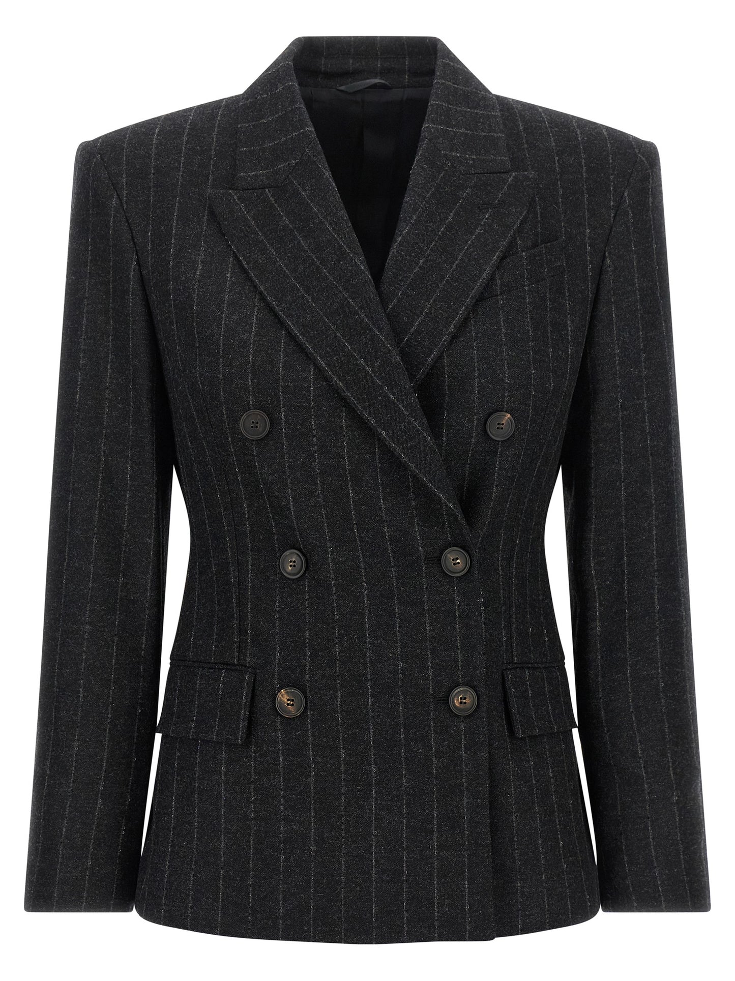 Brunello Cucinelli Gray Virgin Wool Blazer