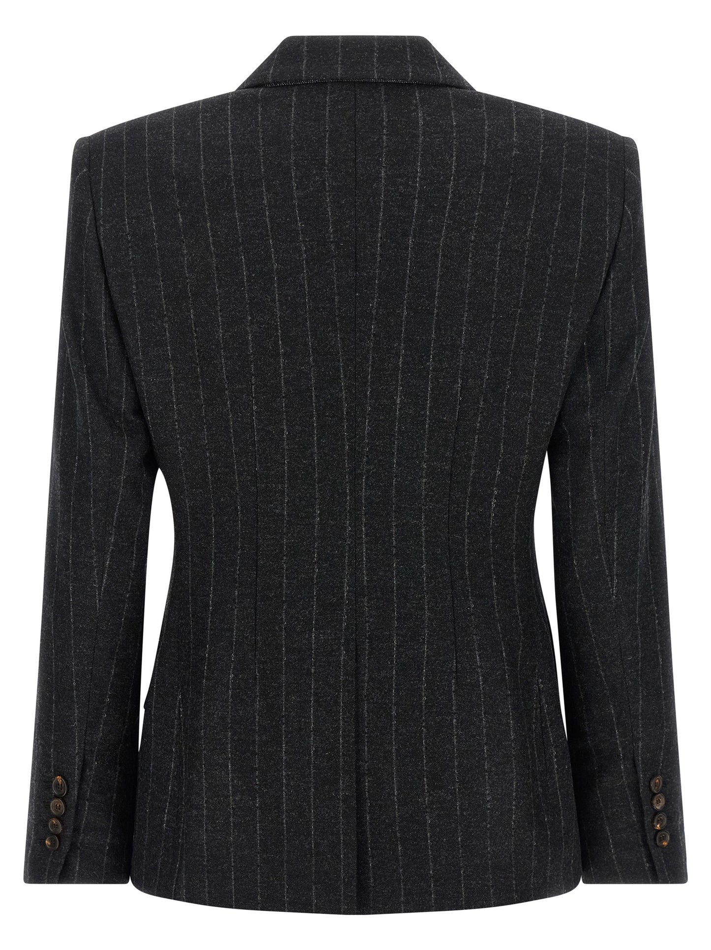Brunello Cucinelli Gray Virgin Wool Blazer
