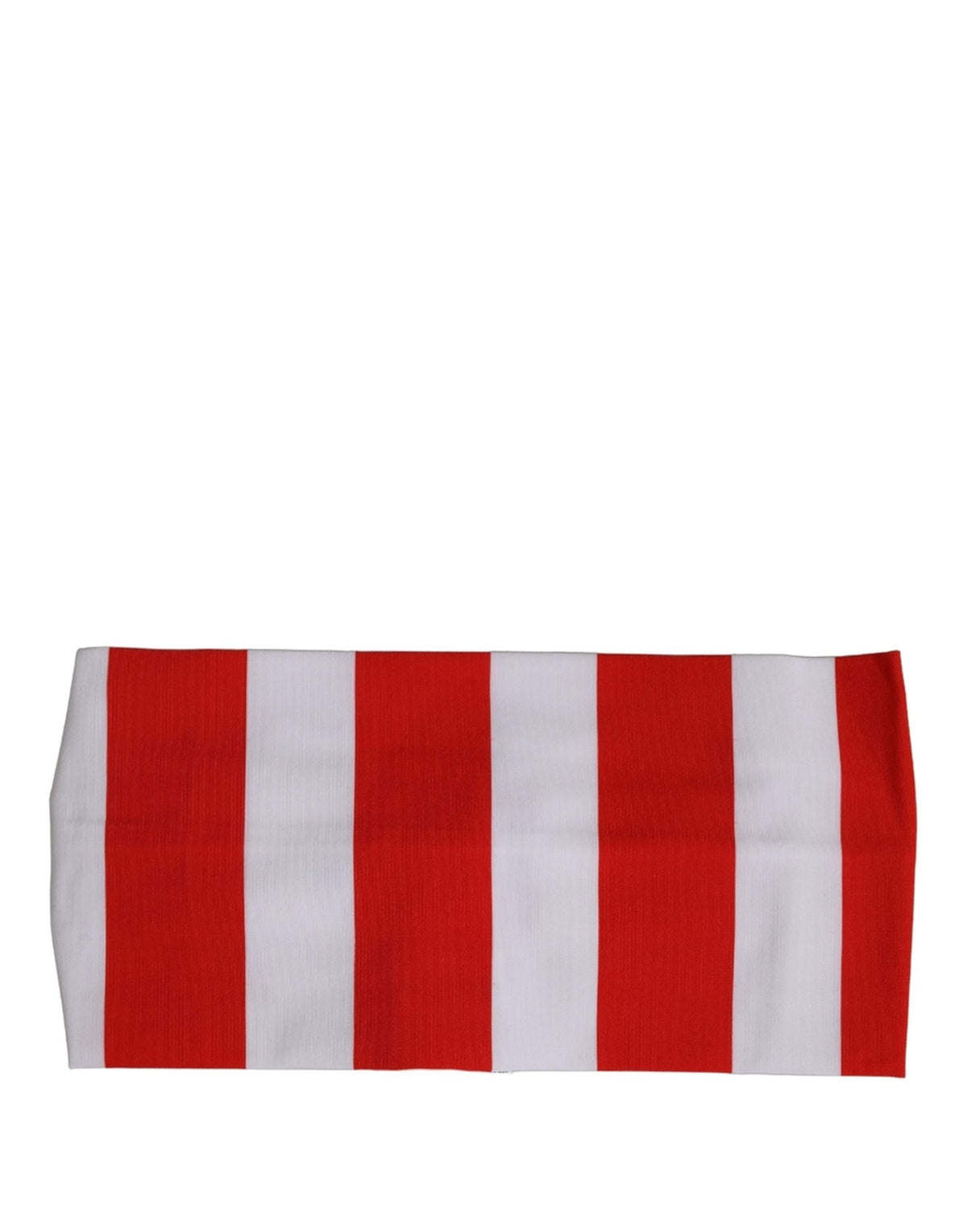 Dolce & Gabbana Cashmere Nylon & Elastane Headband - Black Red White Signature Striped