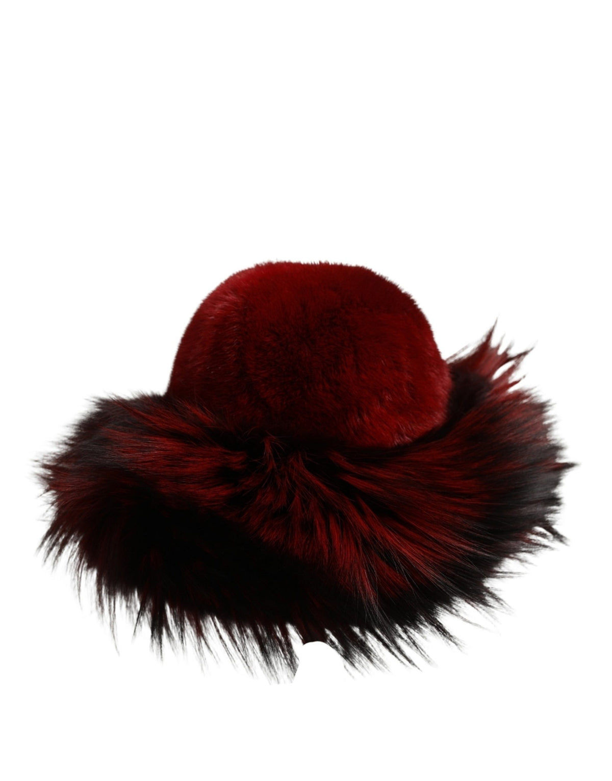 Dolce & Gabbana Faux Fox & Mink Fur Bucket Hat - Red Signature