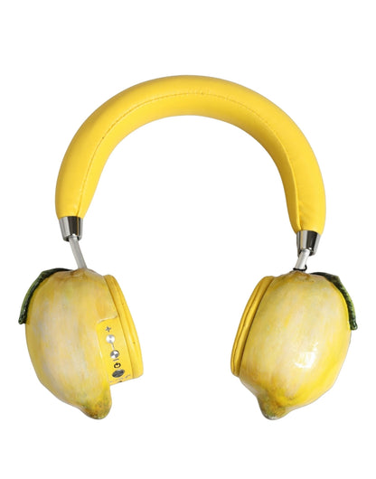 Dolce & Gabbana Leather Headphones - Yellow