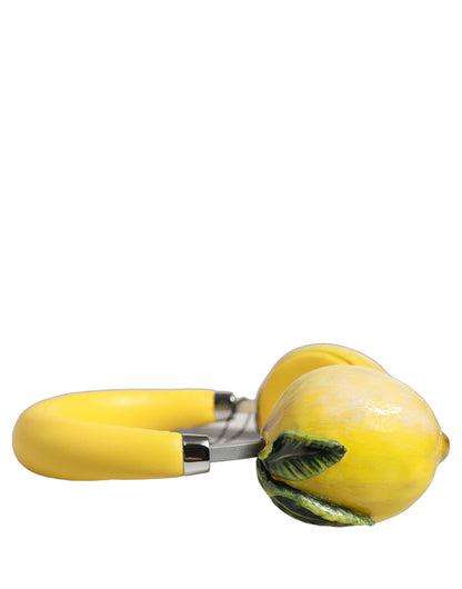 Dolce & Gabbana Leather Headphones - Yellow