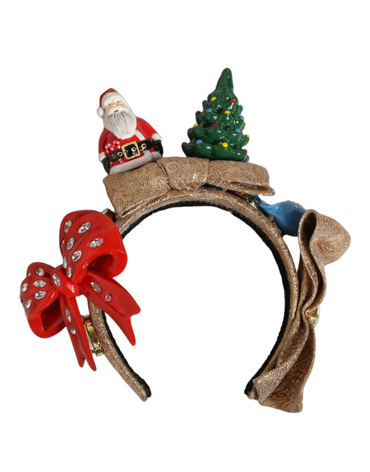 Dolce & Gabbana Nylon Polyester & Acetate Headband - Gold Multicolor