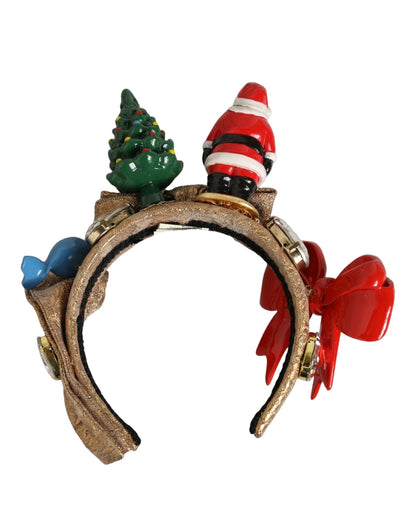Dolce & Gabbana Nylon Polyester & Acetate Headband - Gold Multicolor