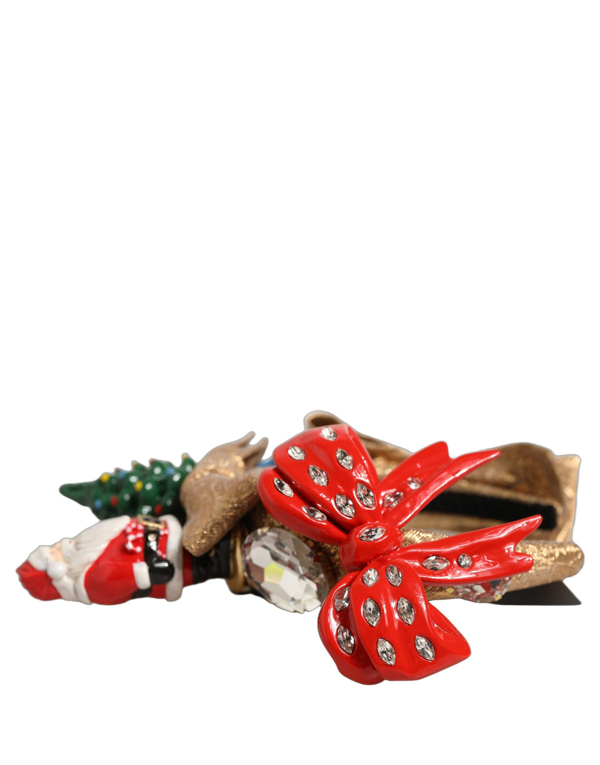 Dolce & Gabbana Nylon Polyester & Acetate Headband - Gold Multicolor