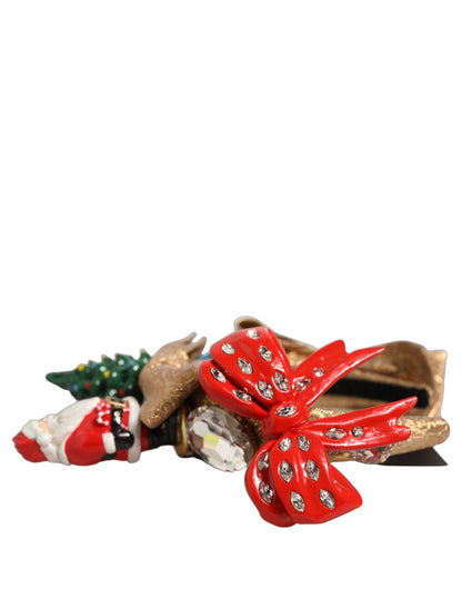 Dolce & Gabbana Nylon Polyester & Acetate Headband - Gold Multicolor