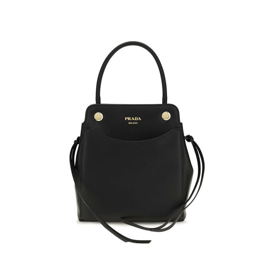 Prada Bos Taurus Calf Leather & Nylon Mini Shoulder Bag - Black Print