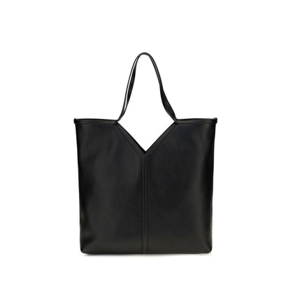 Large Shoulder Tote Bag by Saint Laurent for men in bos taurus calf leather black & signature features an effortlessly chic silhouette with a secure zipper & hook, ample , and versatile shoulder-strap for effortlessly chic everyday luxury.