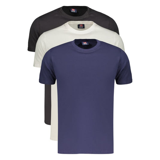 T-Shirt by Norway 1963 for men in cotton black, blue & white showcases a fashionable silhouette, elegantly detailed with a fashionable and crew neckline for a sophisticated, high-fashion look.