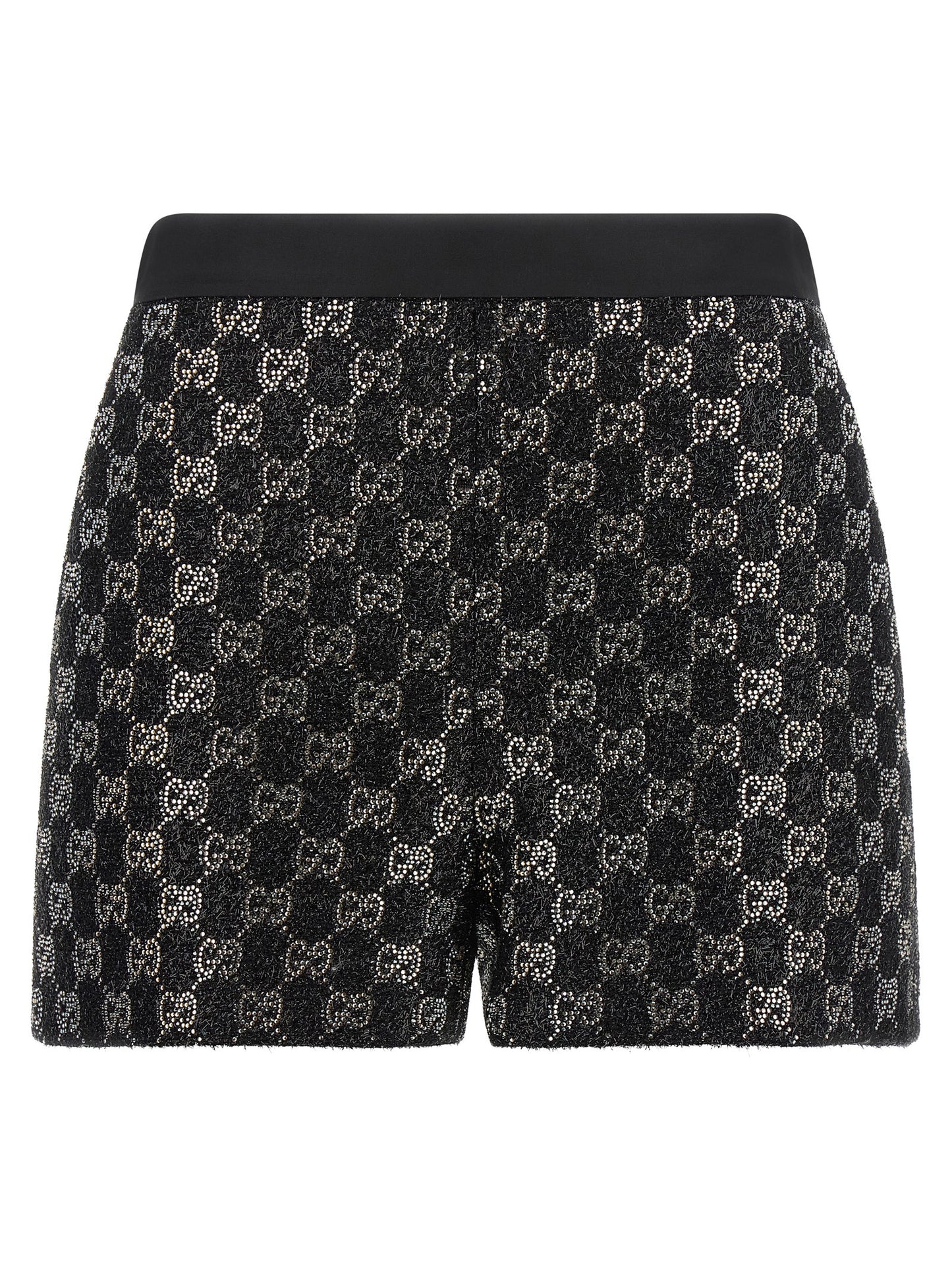 Gucci Black Viscose Bermuda Shorts