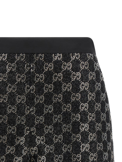Gucci Black Viscose Bermuda Shorts
