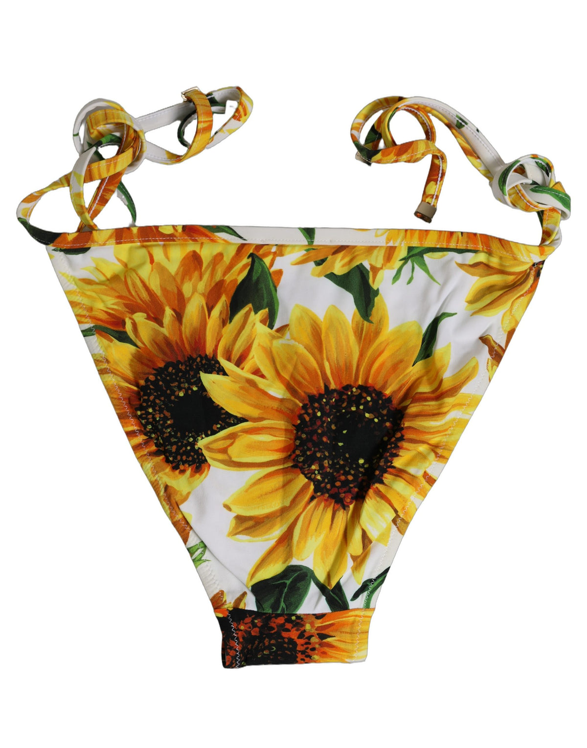 Dolce & Gabbana Women's Stretch Nylon Bikini - White Floral Signature Print