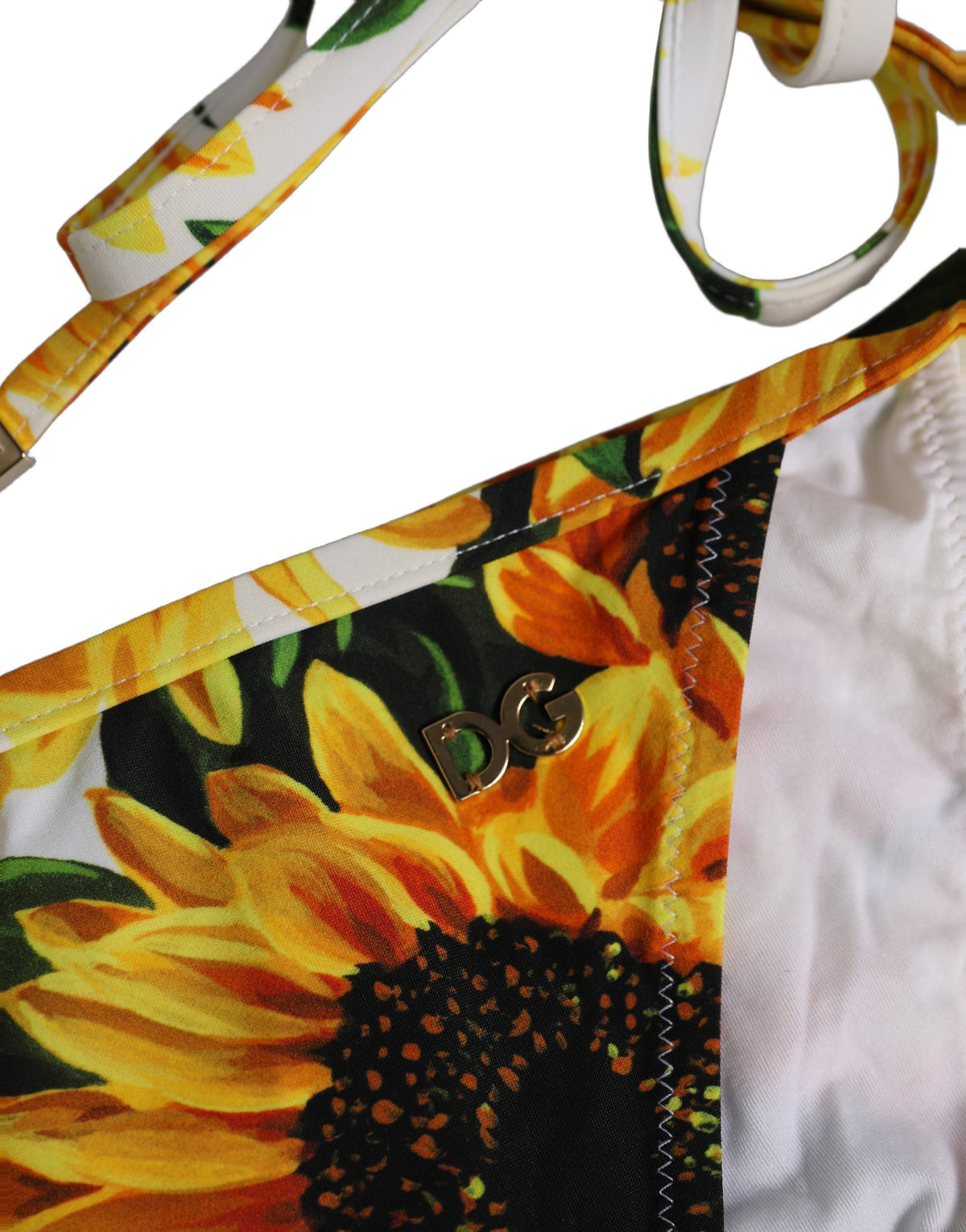 Dolce & Gabbana Women's Stretch Nylon Bikini - White Floral Signature Print