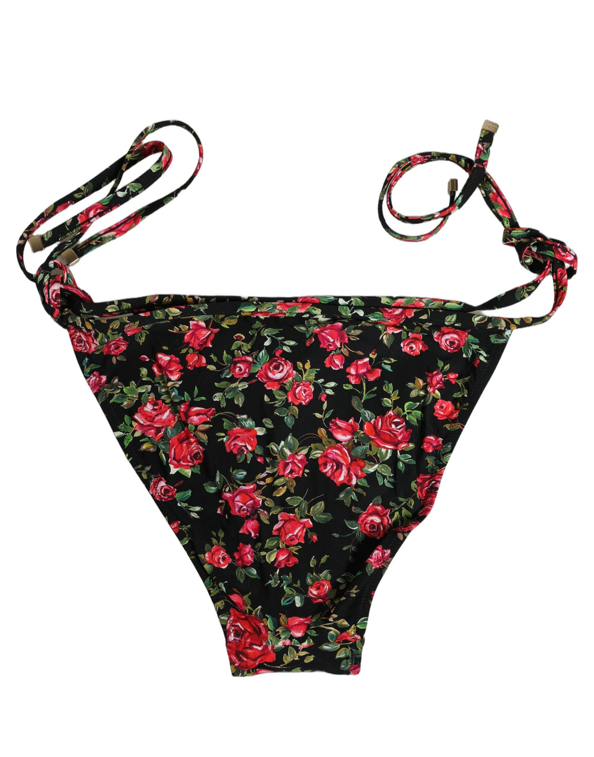 Dolce & Gabbana Women's Stretch Nylon Bikini - Black Floral Signature Print