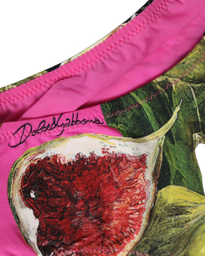 Dolce & Gabbana Women's Stretch Nylon Bikini - Fuchsia Pink Signature Print