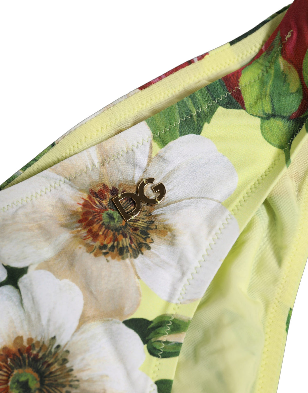 Dolce & Gabbana Women's Nylon Bikini - Yellow Floral Signature Print