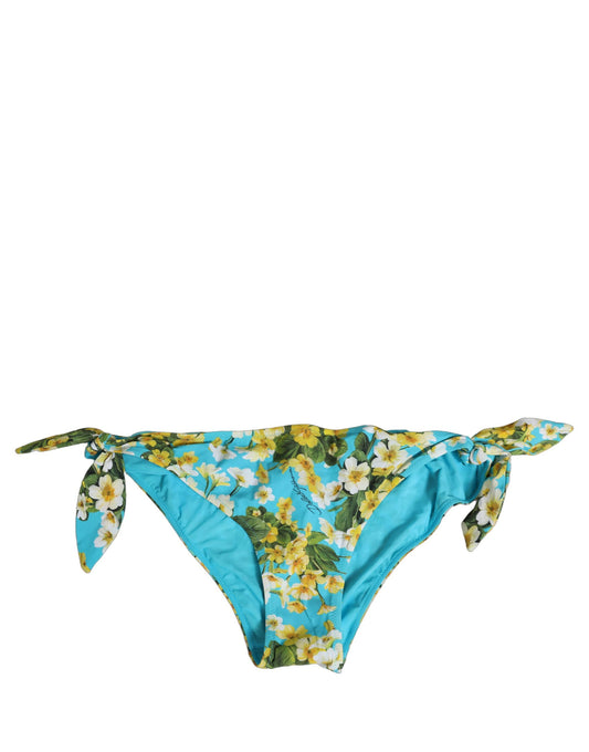 Dolce & Gabbana Women's Stretch Nylon Bikini - Blue Floral Signature Print