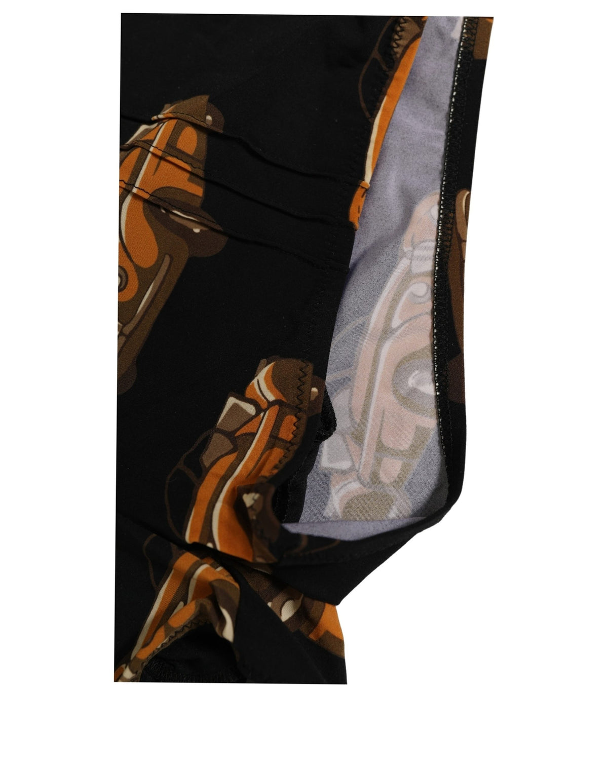 Dolce & Gabbana Men's Fabric Swim Shorts - Black Signature Print