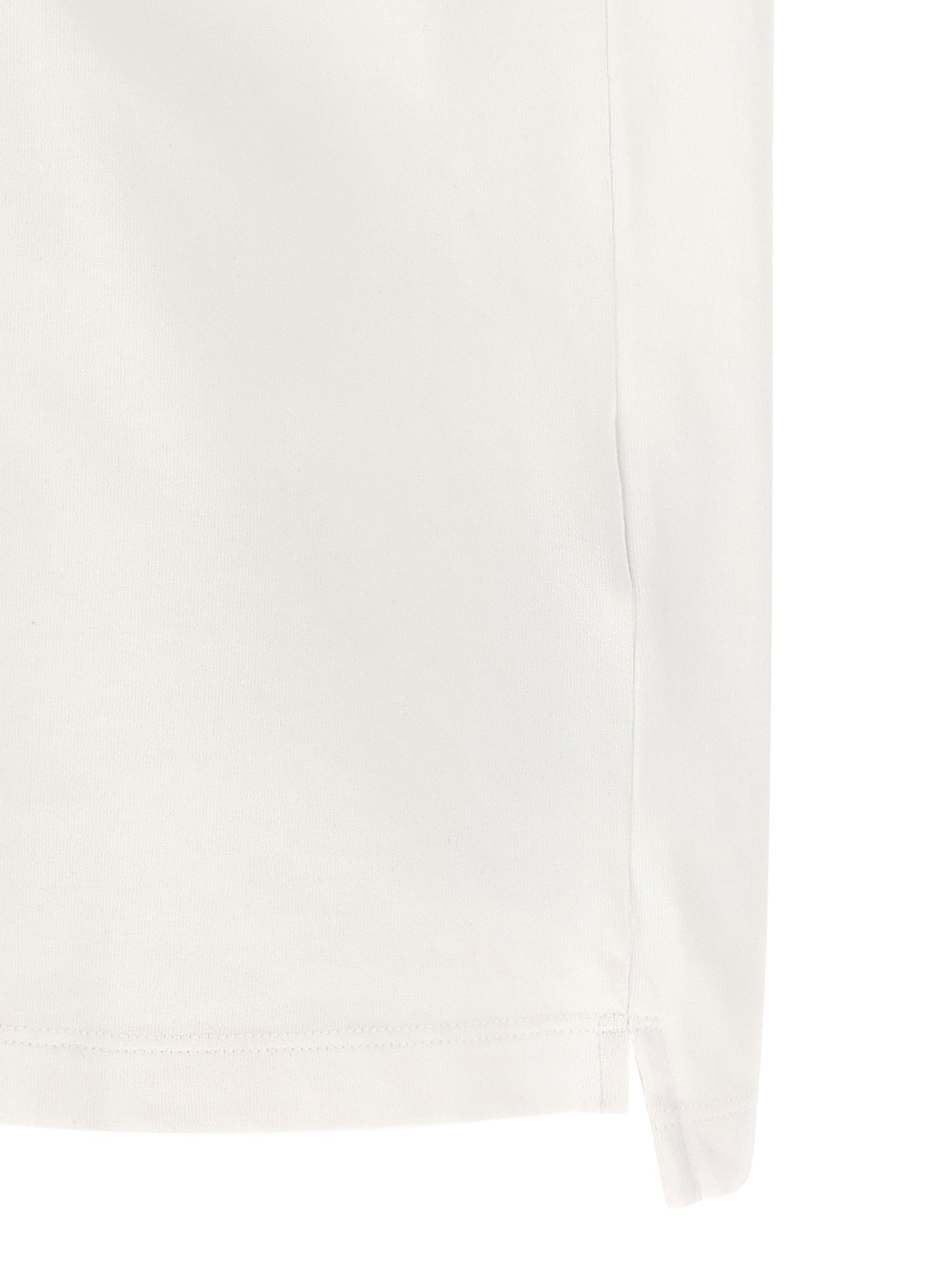 T-Shirt by Dsquared² for men in cotton white & print showcases a dramatic silhouette, elegantly detailed with a dramatic and for a truly dramatic finish.