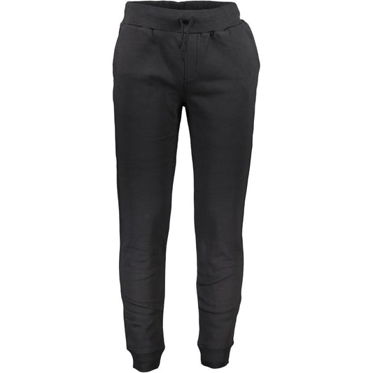 Joggers by North Sails for men in cotton black features a polished silhouette with a polished athletic, reaching a polished long and finished with a polished .