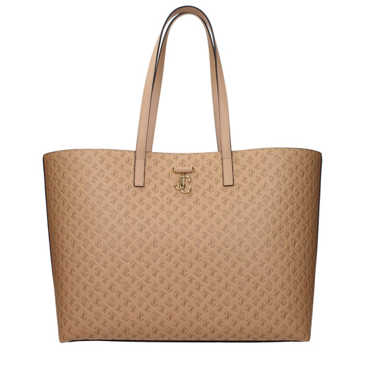 Shoulder Bag by Jimmy Choo for women in leather brown presents a versatile silhouette, showcasing a secure and versatile with versatile shoulder-strap for a sophisticated look.
