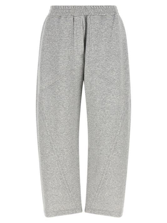 Joggers by Brunello Cucinelli for women in polyamide cotton & cashmere gray features an sartorial athletic & wide and long with a cut for a sartorial finish.