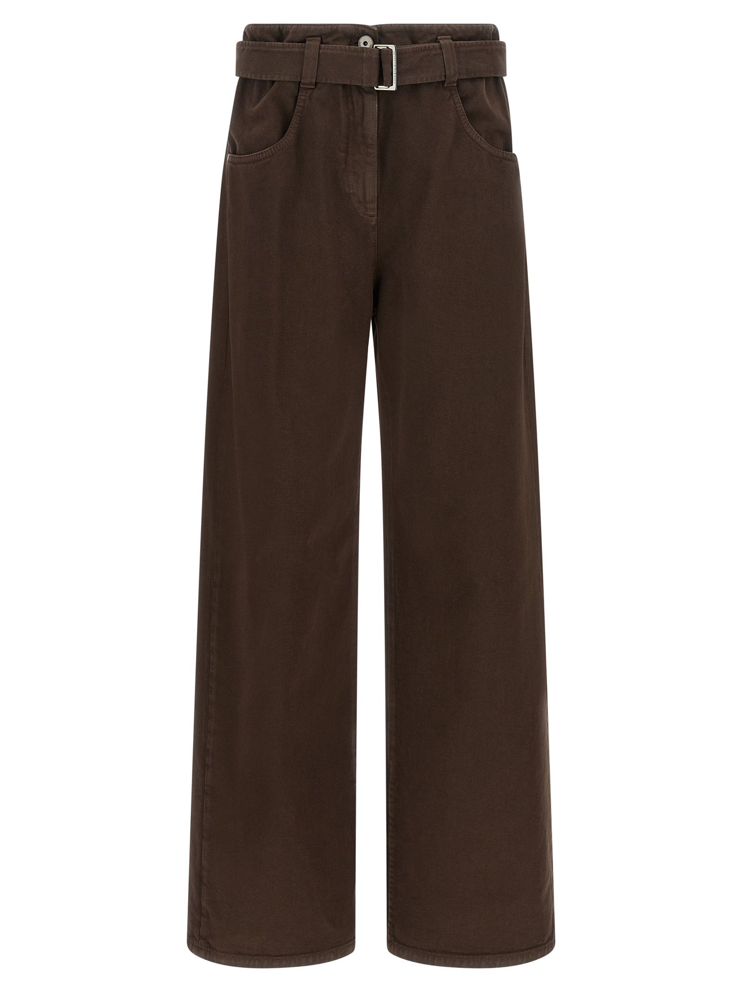 Brunello Cucinelli Brown Cotton Jeans Denim