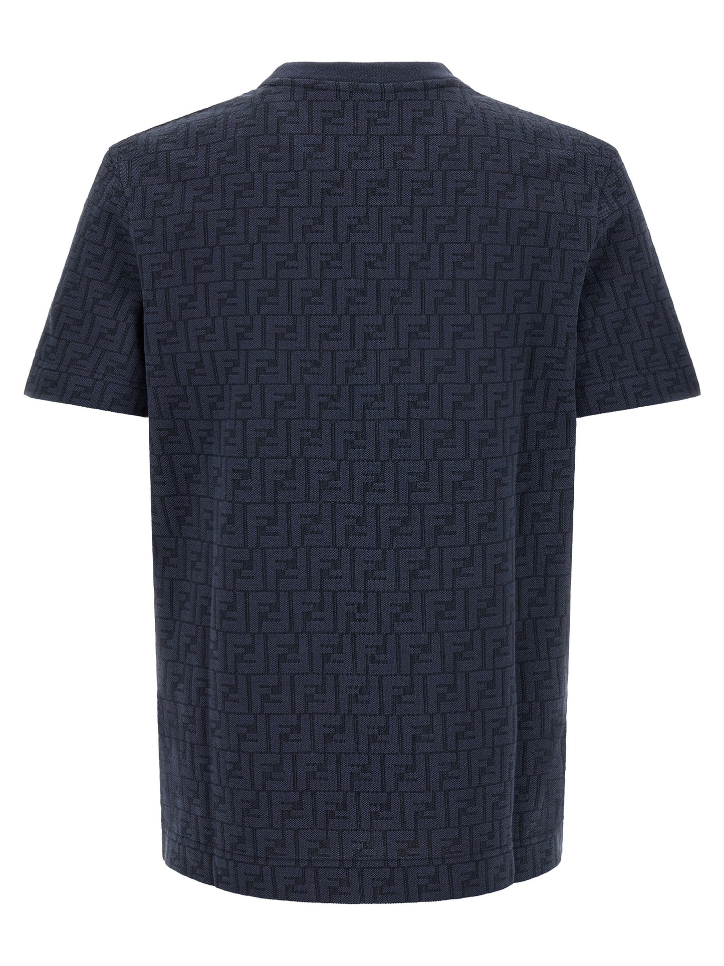 Fendi Blue Cotton T-Shirt