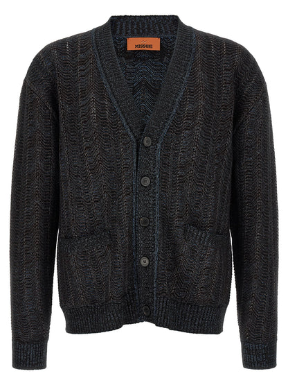 Missoni Blue Viscose Cardigan