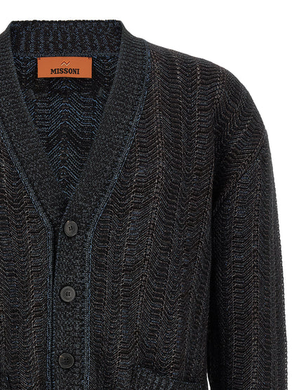 Missoni Blue Viscose Cardigan