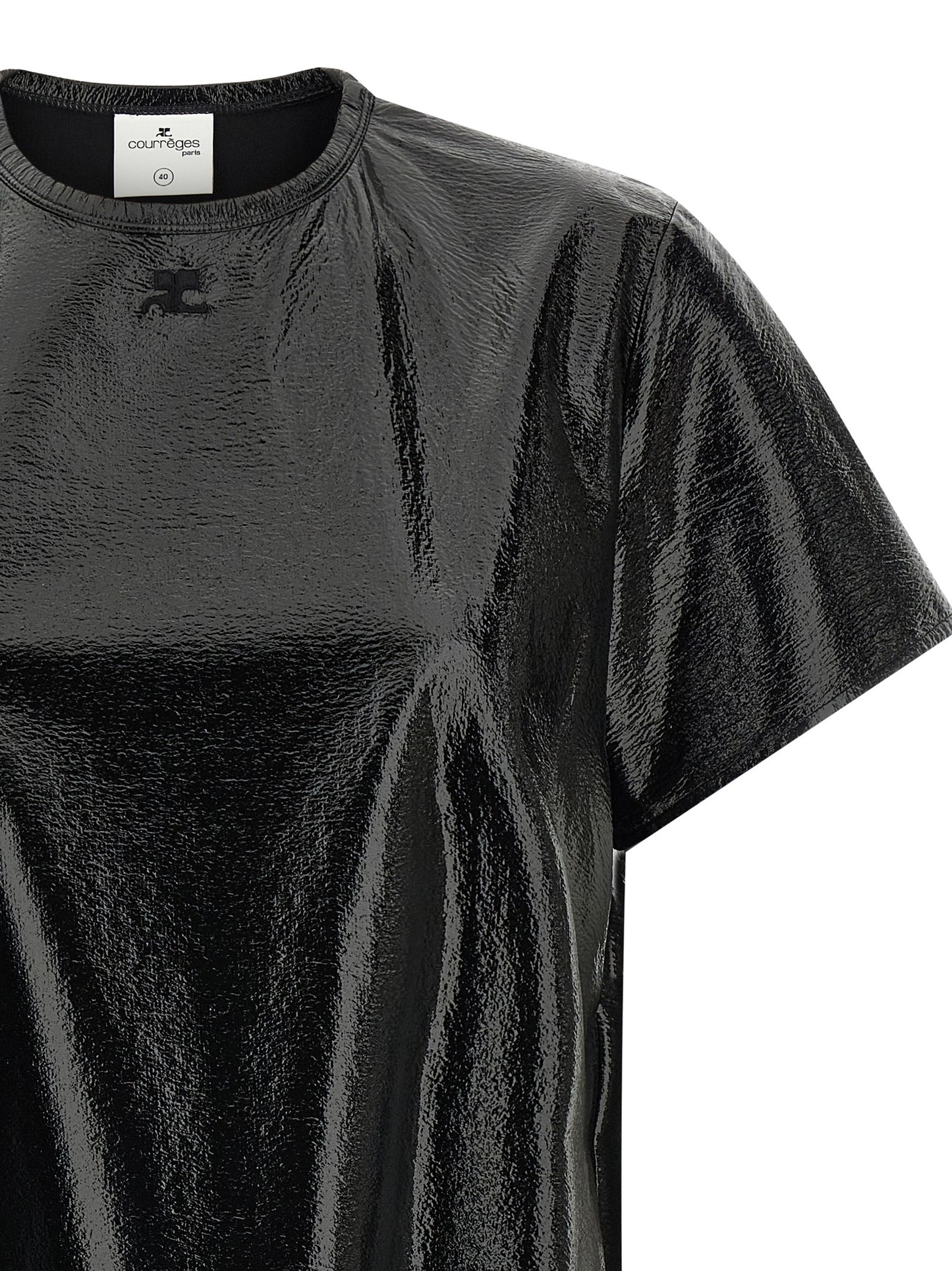 Courrèges Black Viscose Short Dress