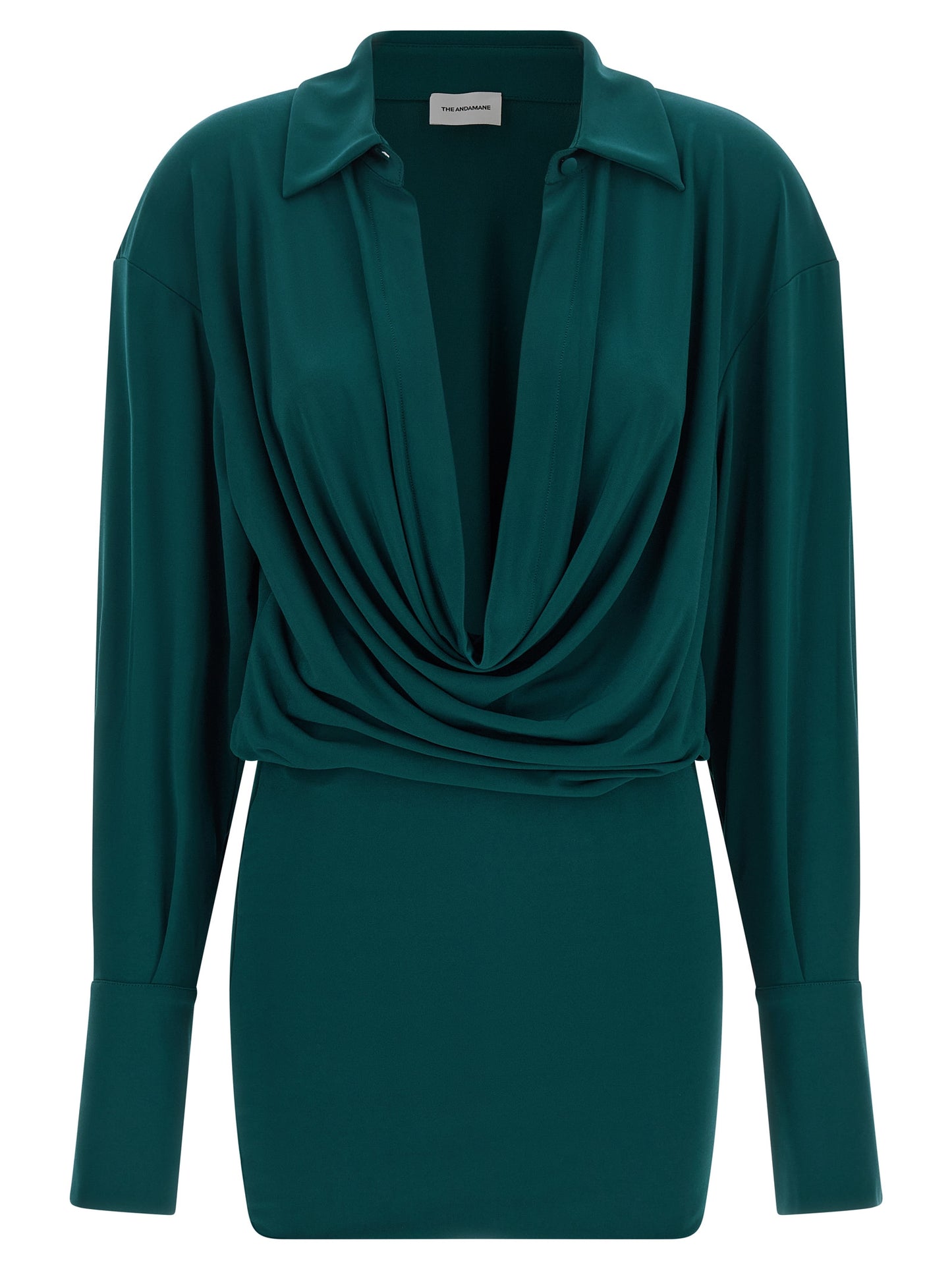 The Andamane Bicolor Polyester Short Dress