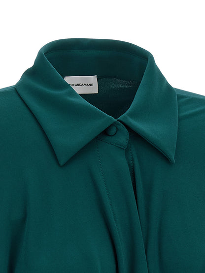 The Andamane Bicolor Polyester Short Dress