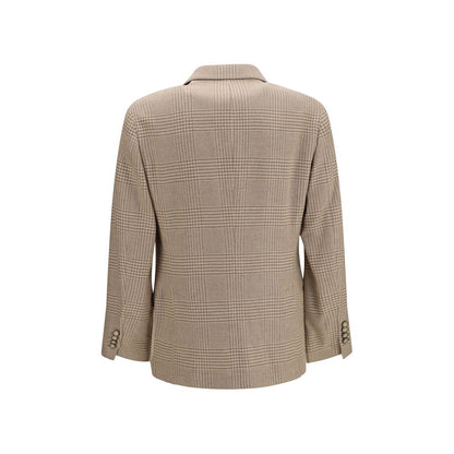 Brunello Cucinelli Beige Cotton Blazer