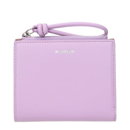 Jil Sander Pink Leather Wallet