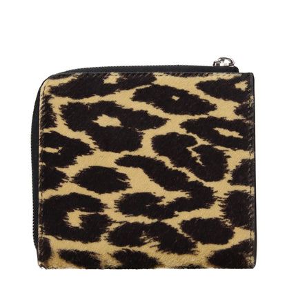 Jil Sander Beige Horsehair Wallet