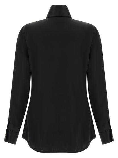 Khaite Black Acetate Blouse